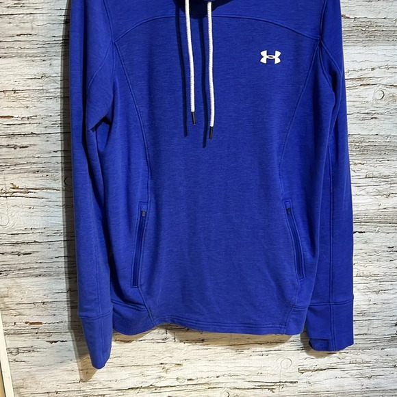 Under Amour blue pull  over hoodie size medium - Picture 4 of 9